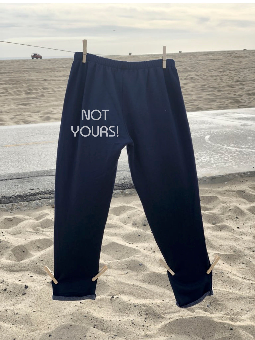 Navy Branded Sweatpants