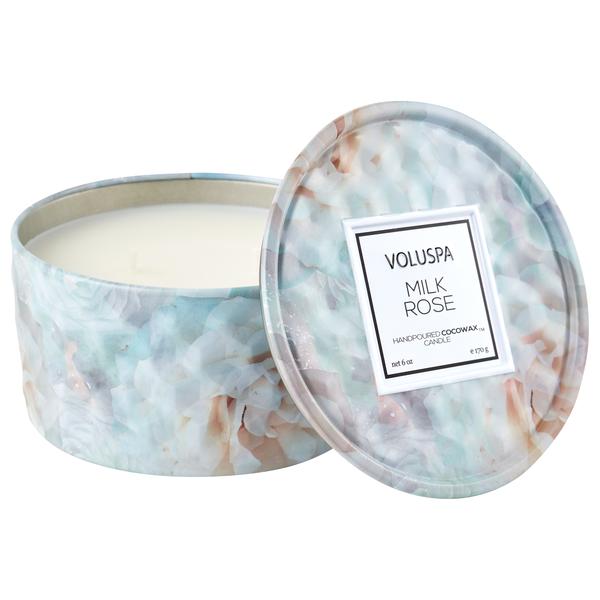 Milk Rose Tin Candle - Kingfisher Road - Online Boutique