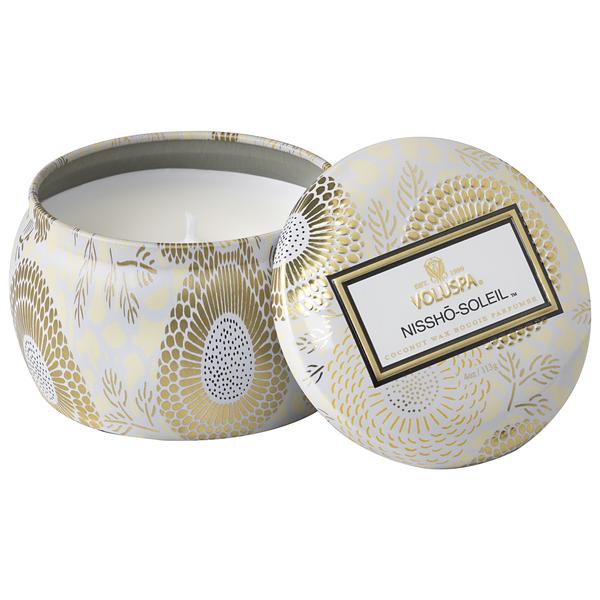 Nissho Soleil Petite Tin Candle - Kingfisher Road - Online Boutique
