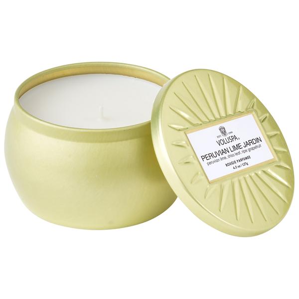 Peruvian Lime Jardin Petite Tin Candle - Kingfisher Road - Online Boutique