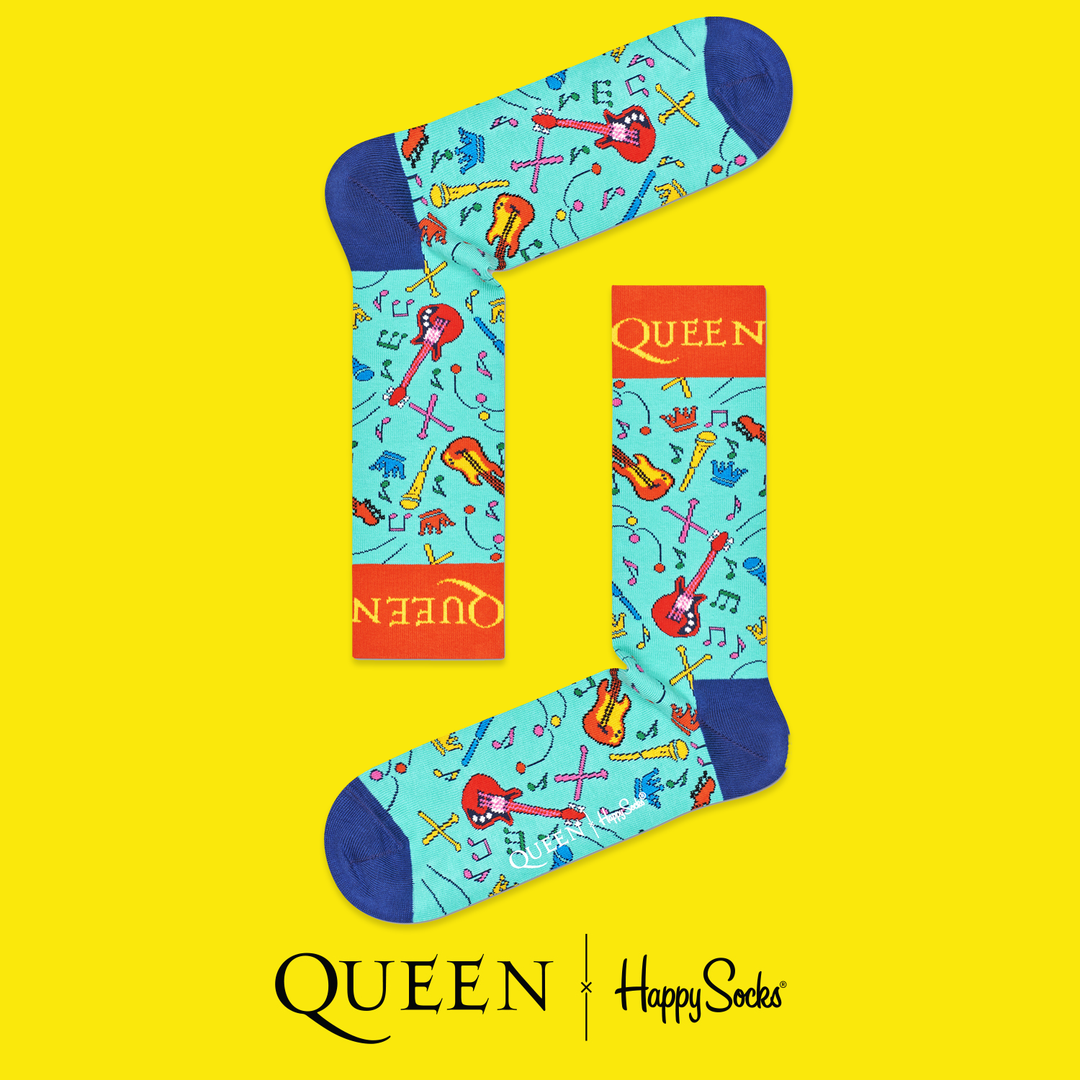 Queen: Rock & Roll Sock - Kingfisher Road - Online Boutique