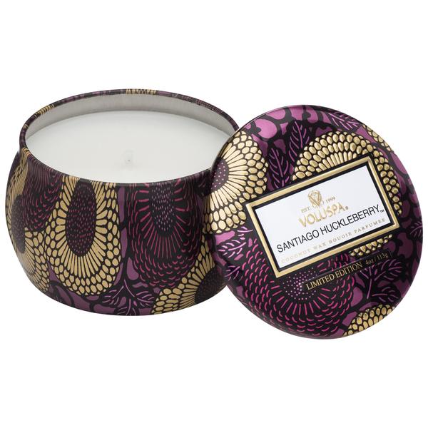 Santiago Huckleberry Petite Tin Candle - Kingfisher Road - Online Boutique