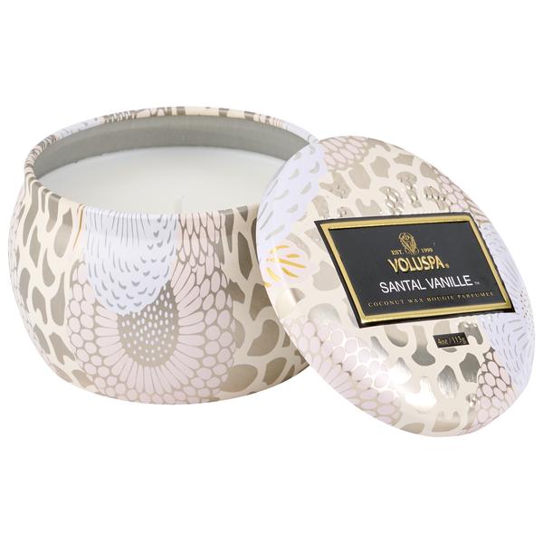 Santal Vanille Petite Tin Candle - Kingfisher Road - Online Boutique