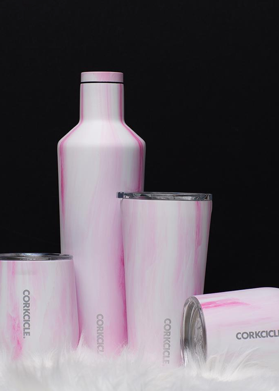 Pink Marble Canteen 16oz - Kingfisher Road - Online Boutique
