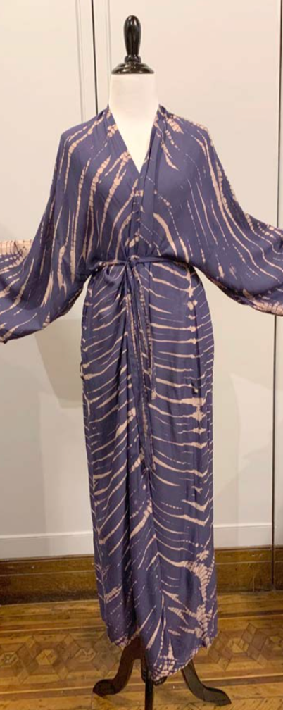 Navy Ruay Kimono Robe - Kingfisher Road - Online Boutique