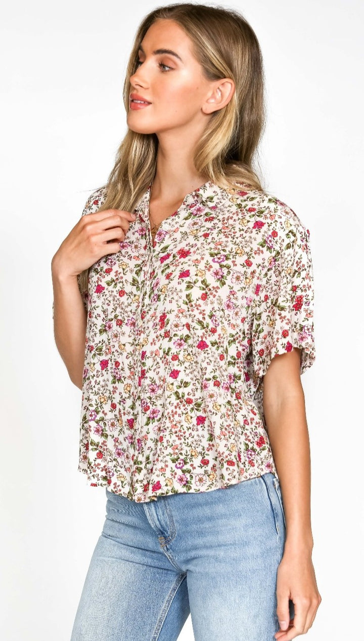 Campshirt - Cream - Kingfisher Road - Online Boutique