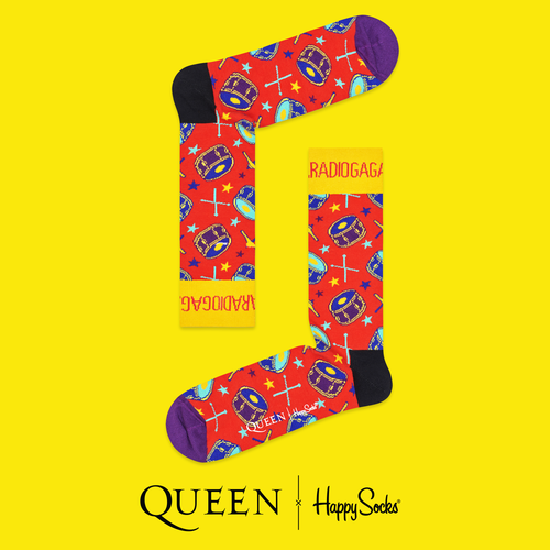 Queen: Radio Ga Ga Sock - Kingfisher Road - Online Boutique