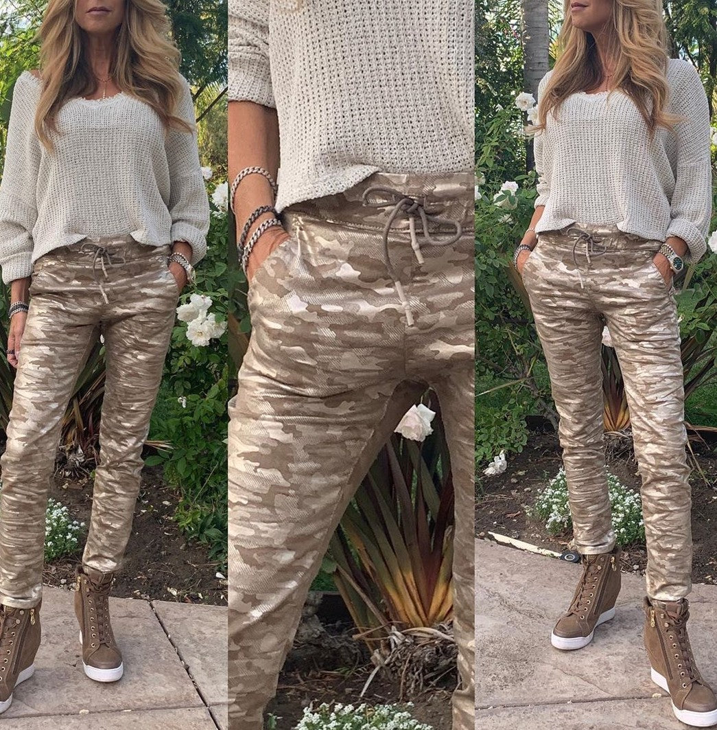 Shelly - Gold Camo - Kingfisher Road - Online Boutique