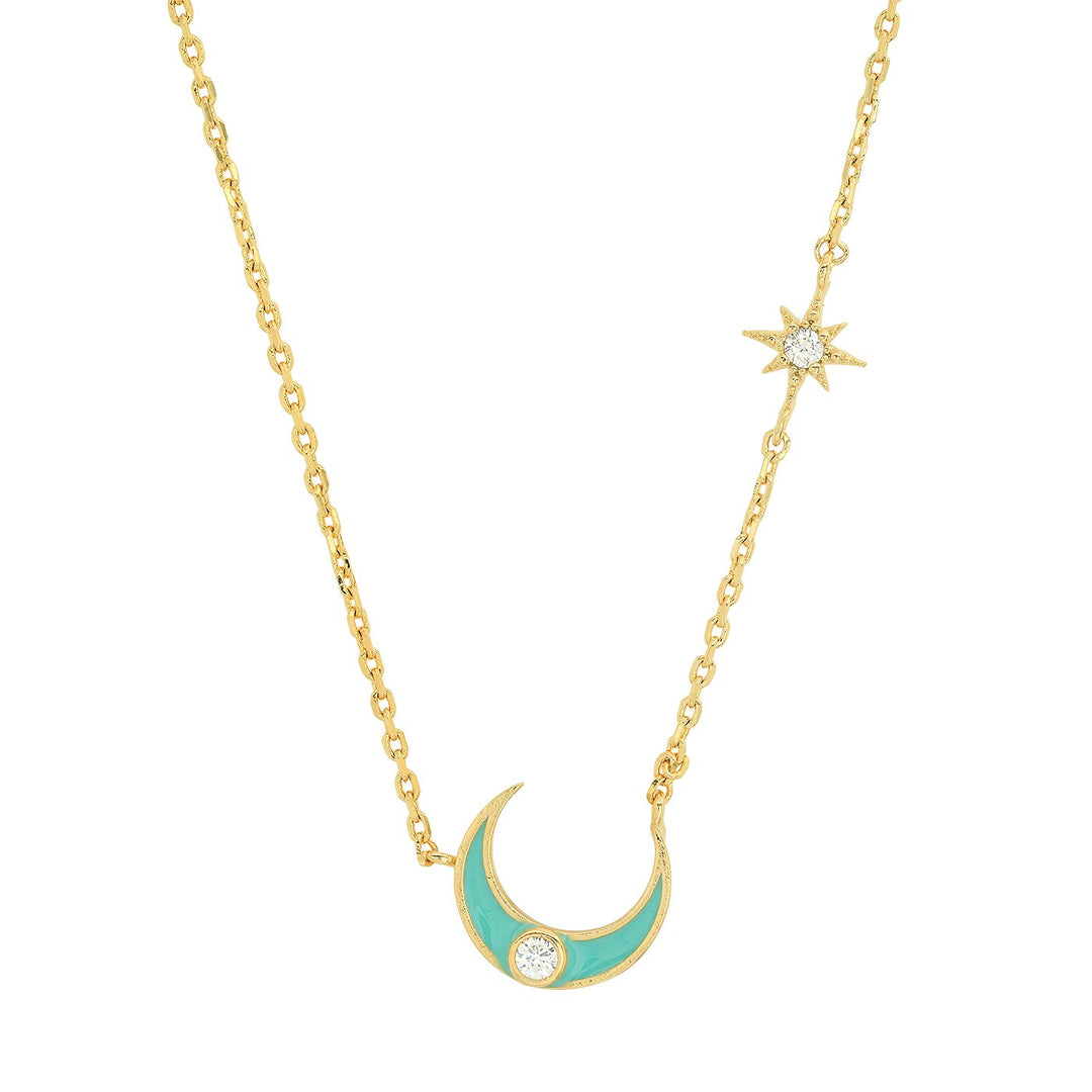 Moon Starburst Necklace - Kingfisher Road - Online Boutique