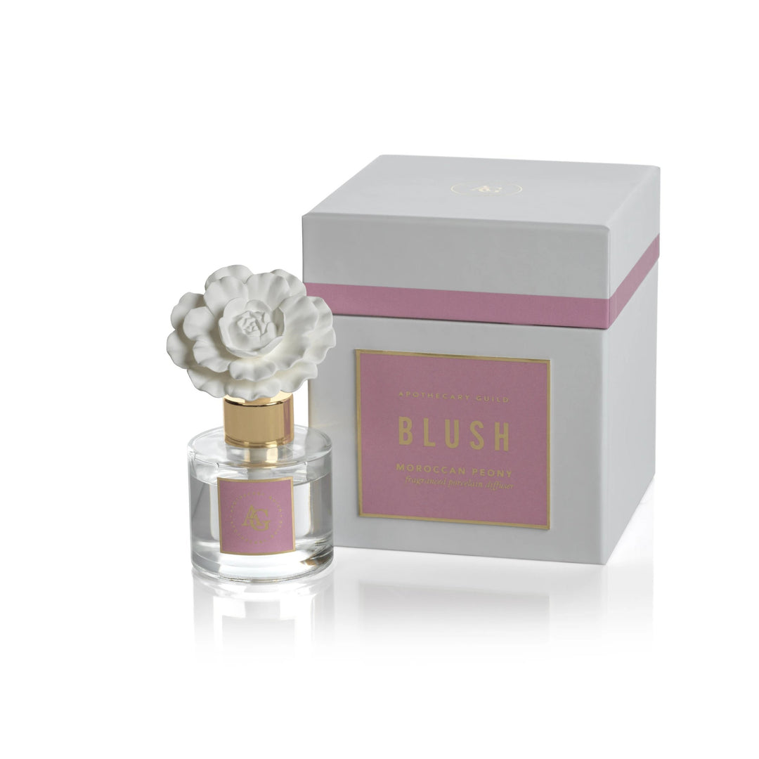 Moroccan Peony Porcelain Diffuser - Kingfisher Road - Online Boutique