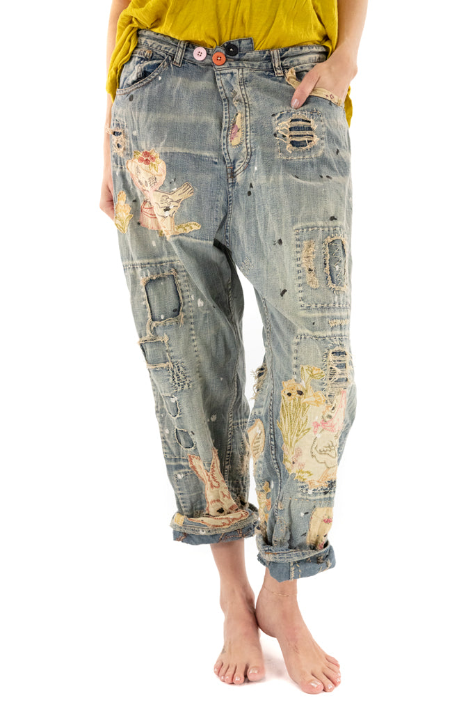 BE A POEM MINERS DENIMS-WASHED INDIGO - Kingfisher Road - Online Boutique