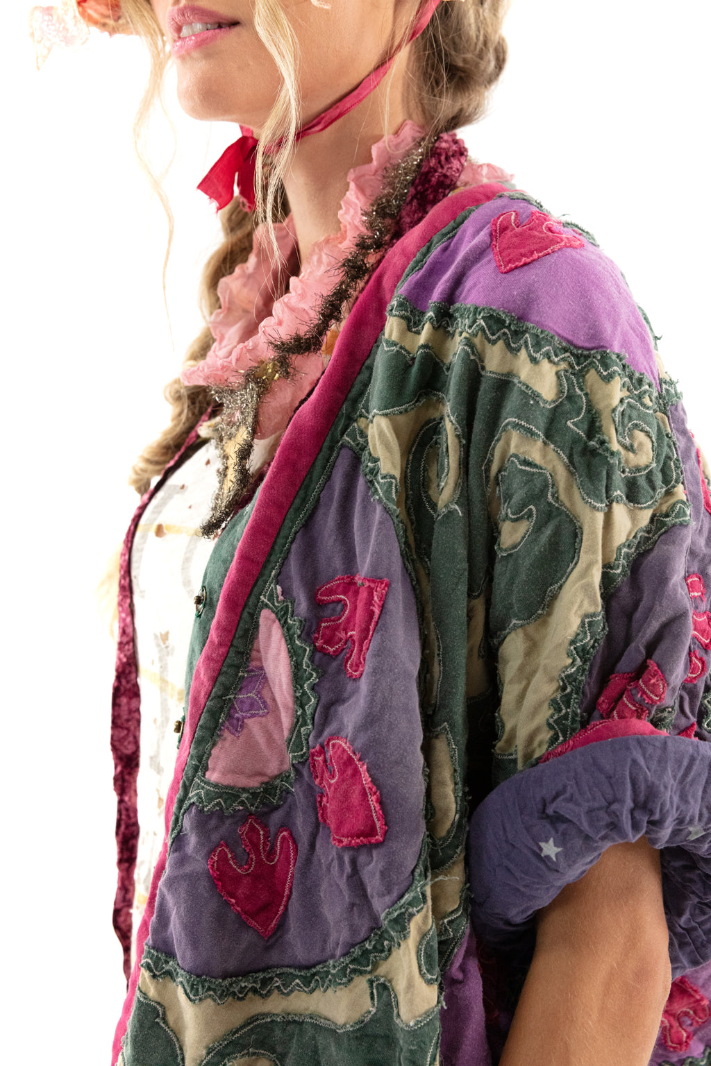 APPLIQUÉ HIPPIE COAT - BAZAAR - Kingfisher Road - Online Boutique