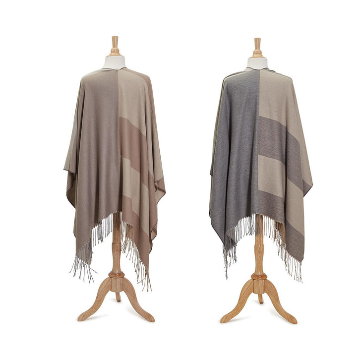 SOFTER THAN CASHMERE COLOR BLOCK SHAWL - Kingfisher Road - Online Boutique