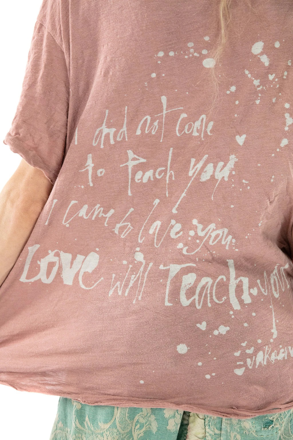 LOVE WILL TEACH TEE - Kingfisher Road - Online Boutique