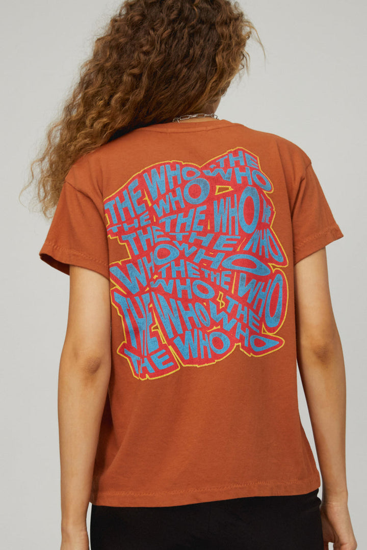 THE WHO ON REPEAT TOUR TEE - CINNAMON - Kingfisher Road - Online Boutique
