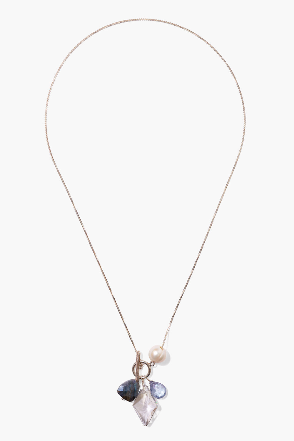 CRYSTAL MIX WITH TOGGLE CLOSURE NECKLACE - Kingfisher Road - Online Boutique