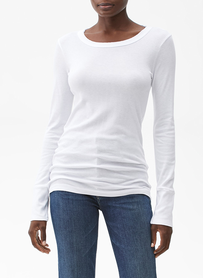 WHITE LEGACY RAW EDGE BAND CREW - Kingfisher Road - Online Boutique