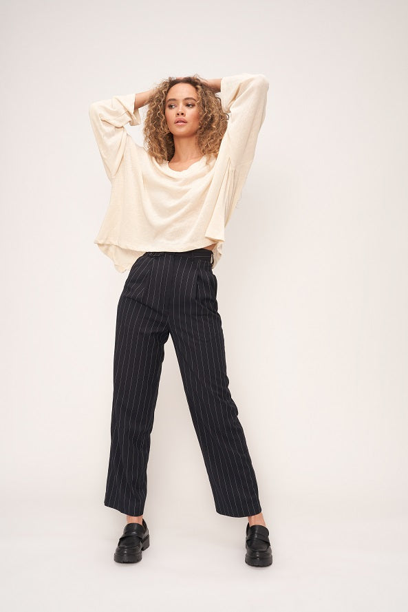 ALL MINE TEXTURED V-NECK - CLOUD DANCER - Kingfisher Road - Online Boutique