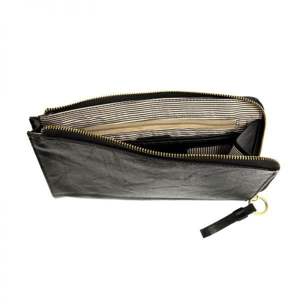 KARINA CONVERTIBLE WRISTLET & WALLET-BLACK - Kingfisher Road - Online Boutique