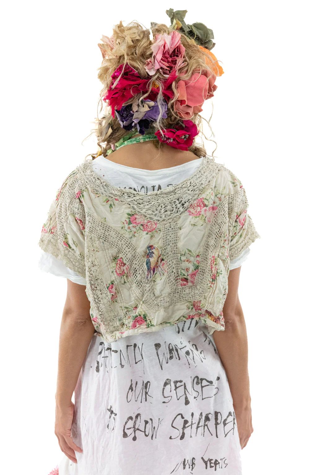 FLORAL DEJAH CROPPED BLOUSE - Kingfisher Road - Online Boutique