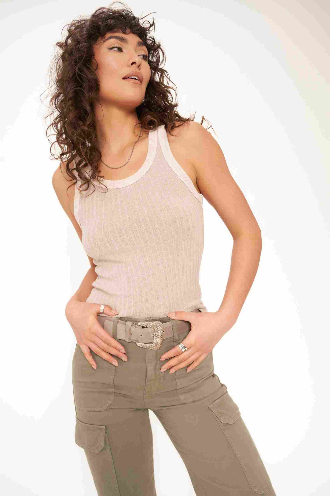 COOPER SWEATER RIB TANK - MW AUTUMN MINK - Kingfisher Road - Online Boutique