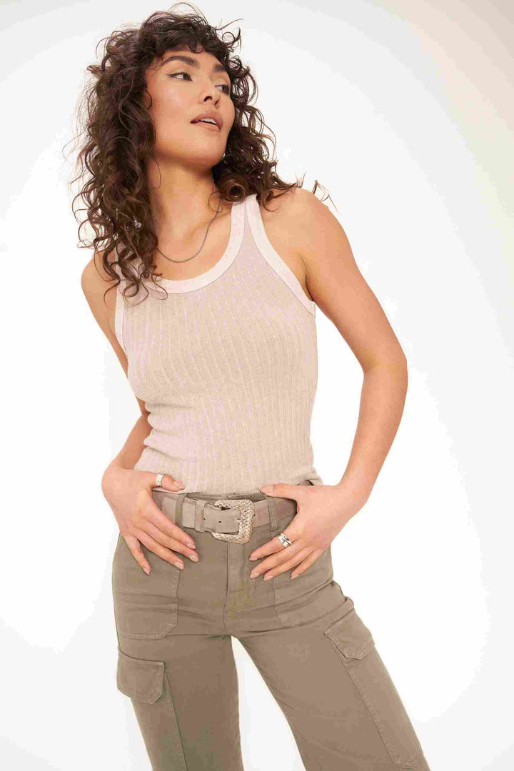 COOPER SWEATER RIB TANK - MW AUTUMN MINK - Kingfisher Road - Online Boutique