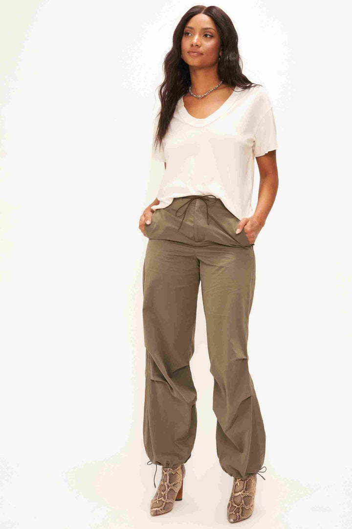 JADE SCOOP NECK WASHED TEE - MW VINTAGE WHITE - Kingfisher Road - Online Boutique