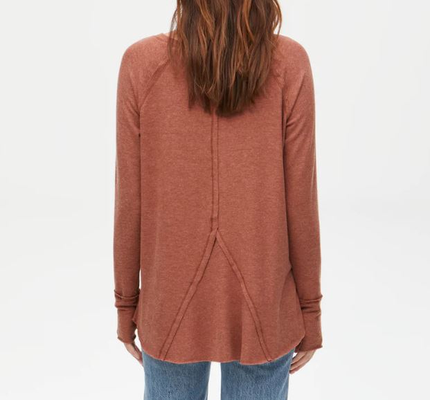 TREASURE NOTCH NECK WITH THUMBHOLES - RUSTIQUE - Kingfisher Road - Online Boutique