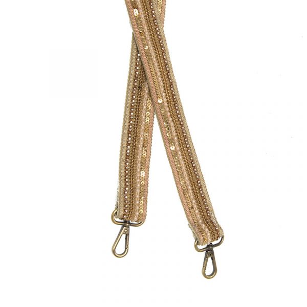 BEAD & SEQUIN GUITAR STRAP-NEUTRAL - Kingfisher Road - Online Boutique