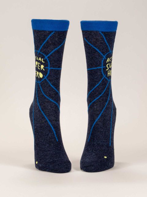 ACTUAL SUPERHERO CREW SOCKS - Kingfisher Road - Online Boutique