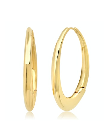 LARGE OVAL GOLD HUGGIES - Kingfisher Road - Online Boutique