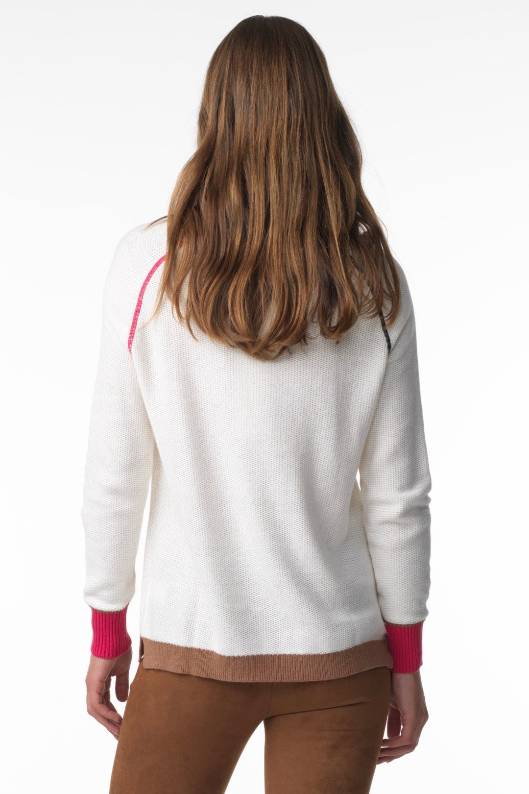 WAFFLE KNIT SWEATER - CHALK - Kingfisher Road - Online Boutique