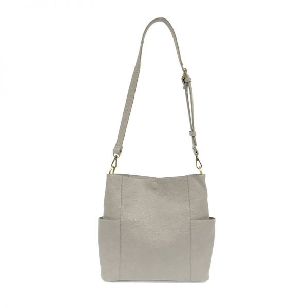 KAYLEIGH SIDE POCKET BUCKET BAG-CLASSIC GREY - Kingfisher Road - Online Boutique