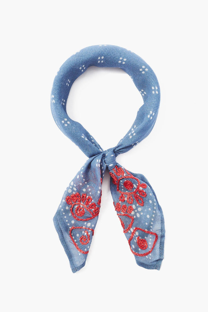 MULTI-FLORAL PRINT NECKERCHIEF - Kingfisher Road - Online Boutique