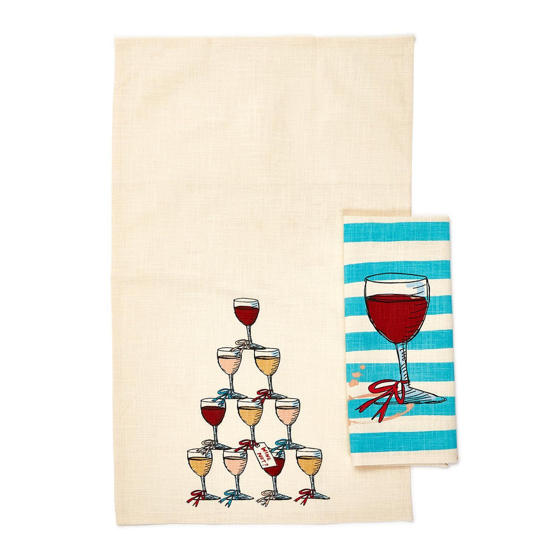 TEA TIME DISH TOWEL SET OF 2 - Kingfisher Road - Online Boutique