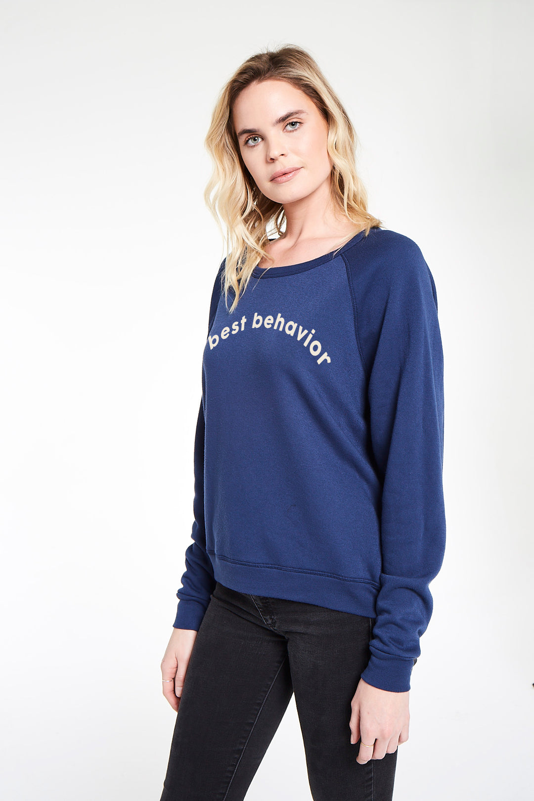 BEST BEHAVIOR/BAD INFLUENCE REVERSIBLE SWEATSHIRT - Kingfisher Road - Online Boutique