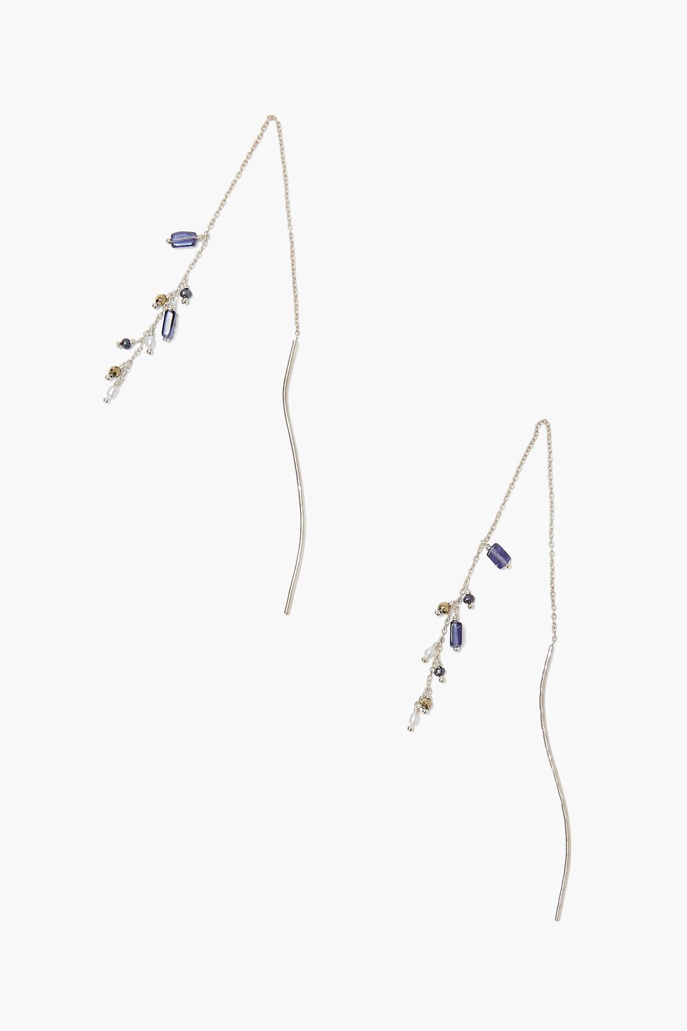IOLITE MIX THREAD-THRU EARRINGS - Kingfisher Road - Online Boutique
