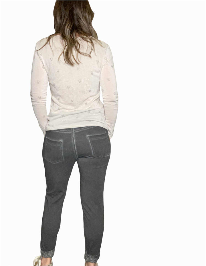EYELET CUFF TIE-FRONT JOGGER - Kingfisher Road - Online Boutique