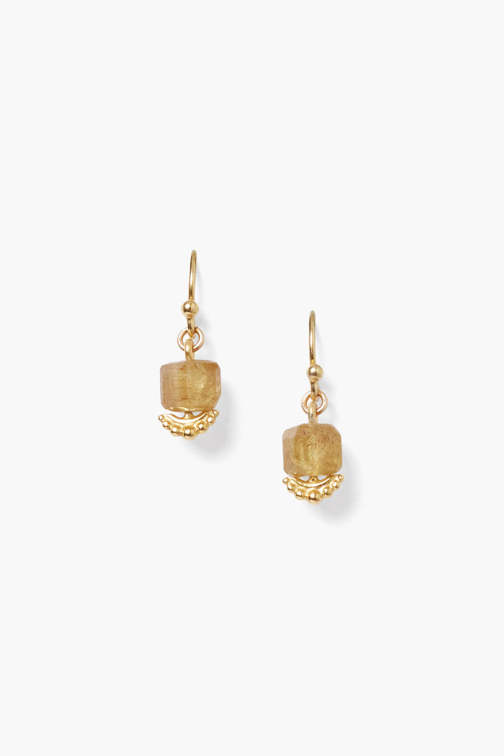 APATITE CUBE DROP EARRING - Kingfisher Road - Online Boutique