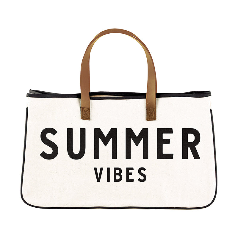 SUMMER VIBES CANVAS TOTE - Kingfisher Road - Online Boutique