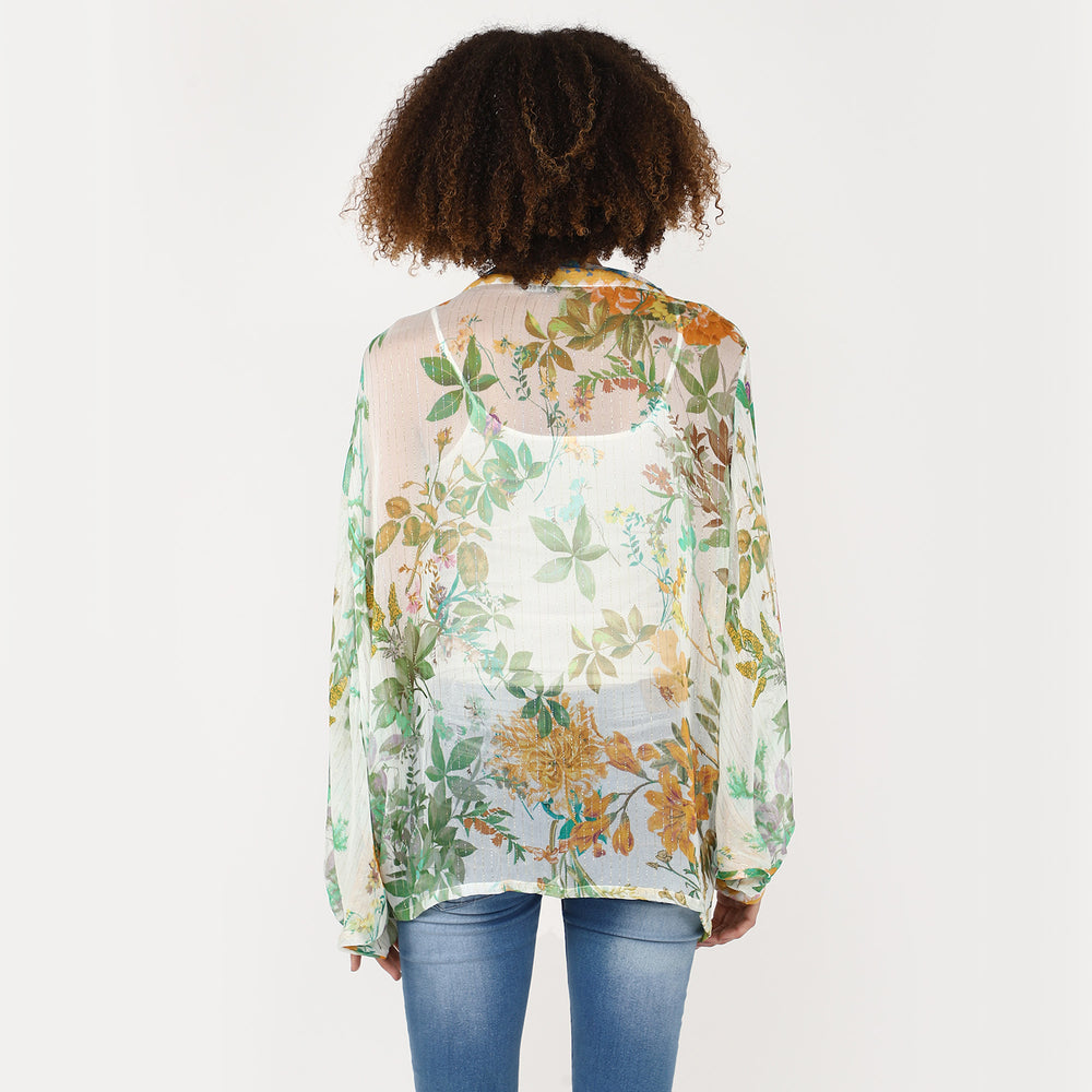 TIE FRONT SHORT KIMONO - SPRING GREEN - Kingfisher Road - Online Boutique