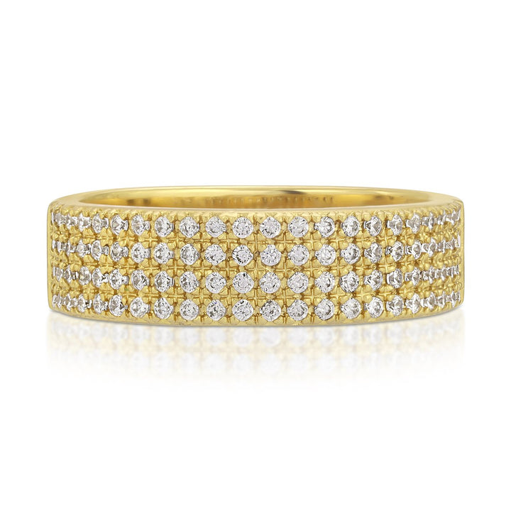 WIDE PAVE BAND - Kingfisher Road - Online Boutique