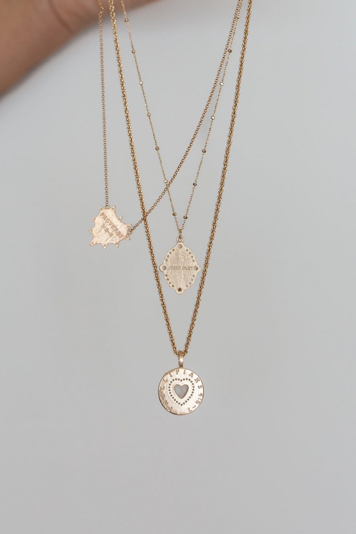 HEART OF TRUST NECKLACE-GOLD - Kingfisher Road - Online Boutique