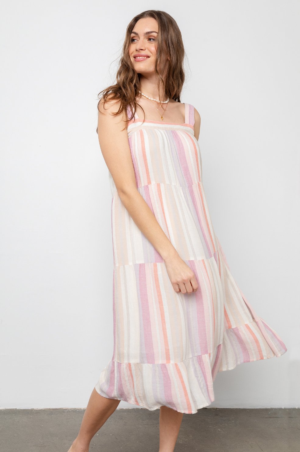 Amaya Dress - Juliette Stripe - Kingfisher Road - Online Boutique