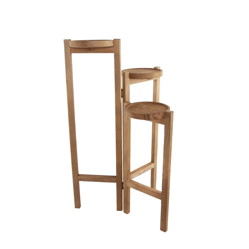30" 3-TIER WOOD PLANT STAND - Kingfisher Road - Online Boutique