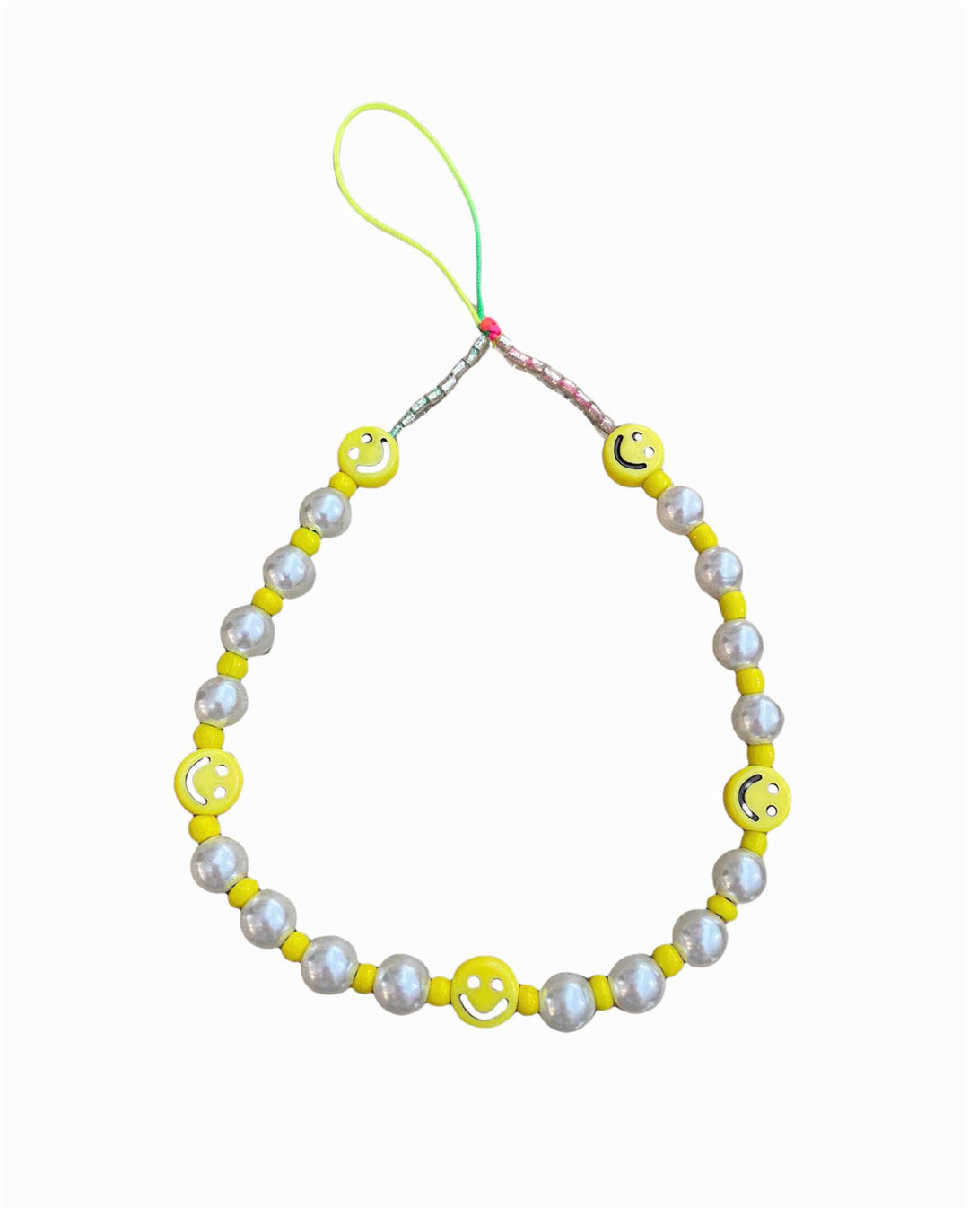 YELLOW SMILEY PHONE CHARM - Kingfisher Road - Online Boutique