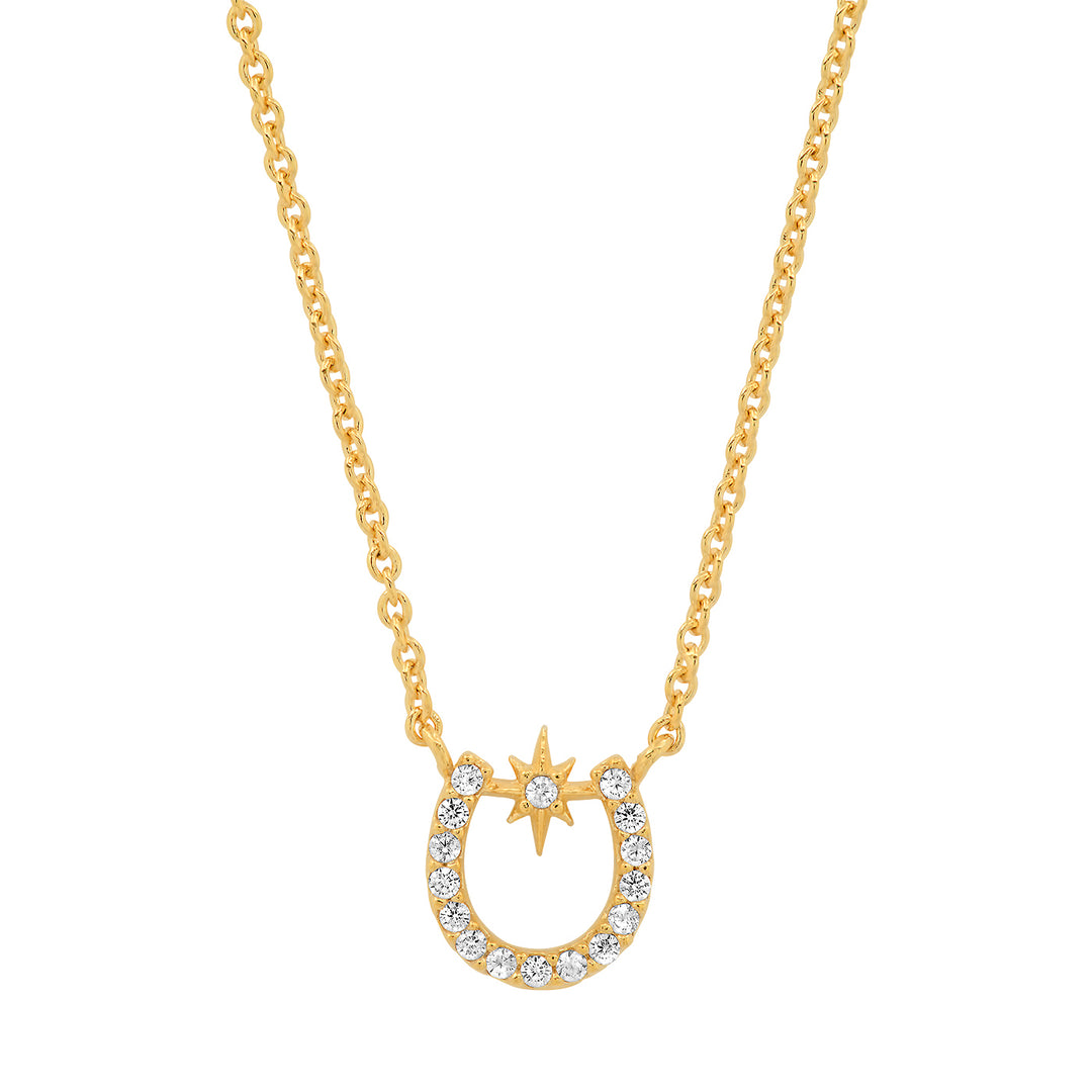 HORSESHOE W/ STARBURST-GOLD - Kingfisher Road - Online Boutique