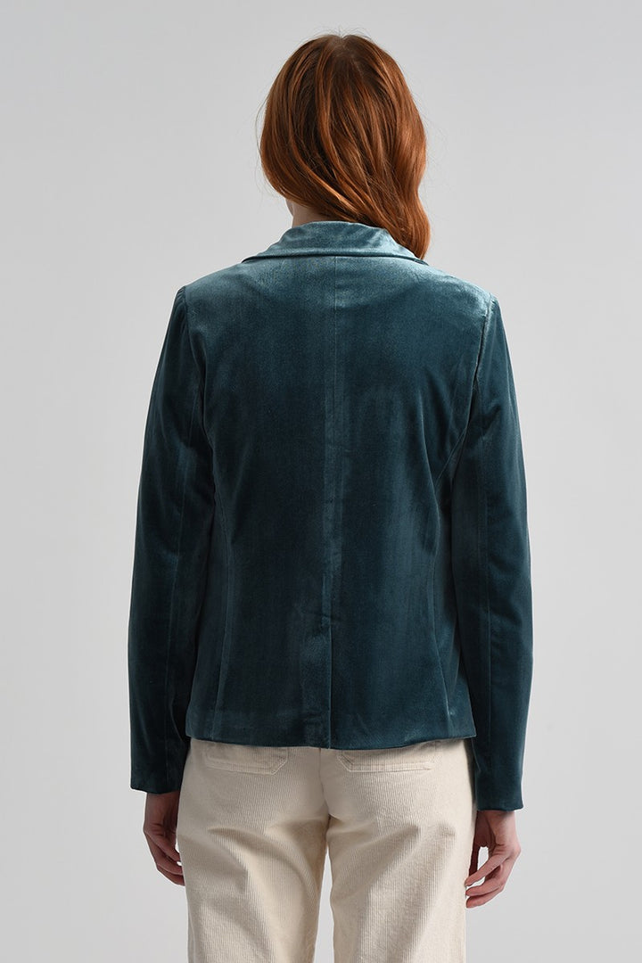 VELVET BLAZER - DARK BLUE - Kingfisher Road - Online Boutique