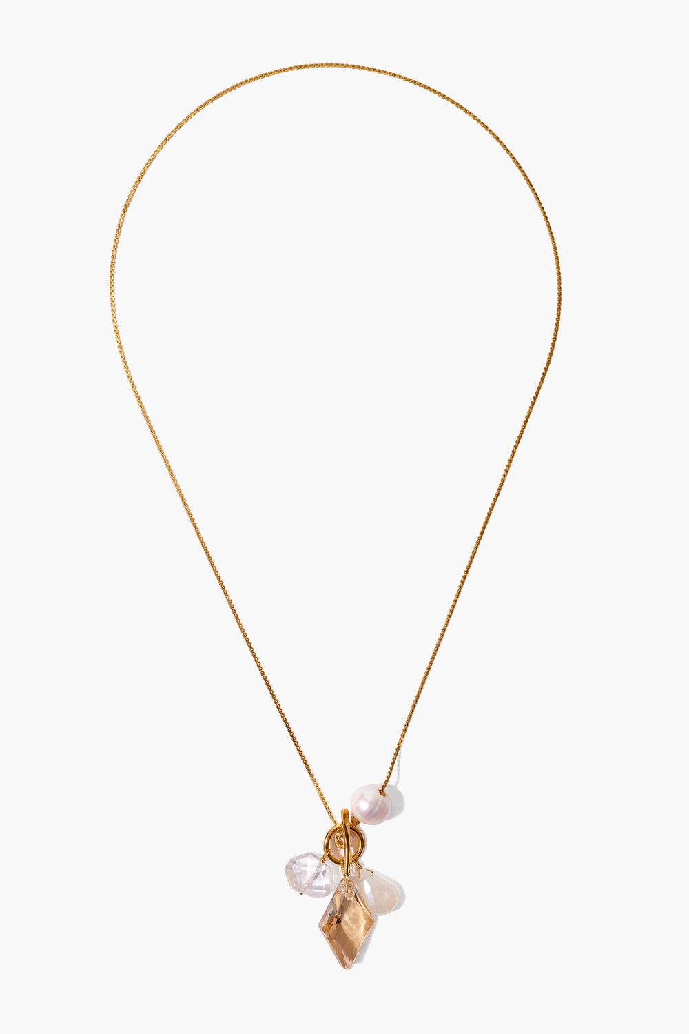 GOLDEN MIX CHALCHEDONY NECKLACE - Kingfisher Road - Online Boutique