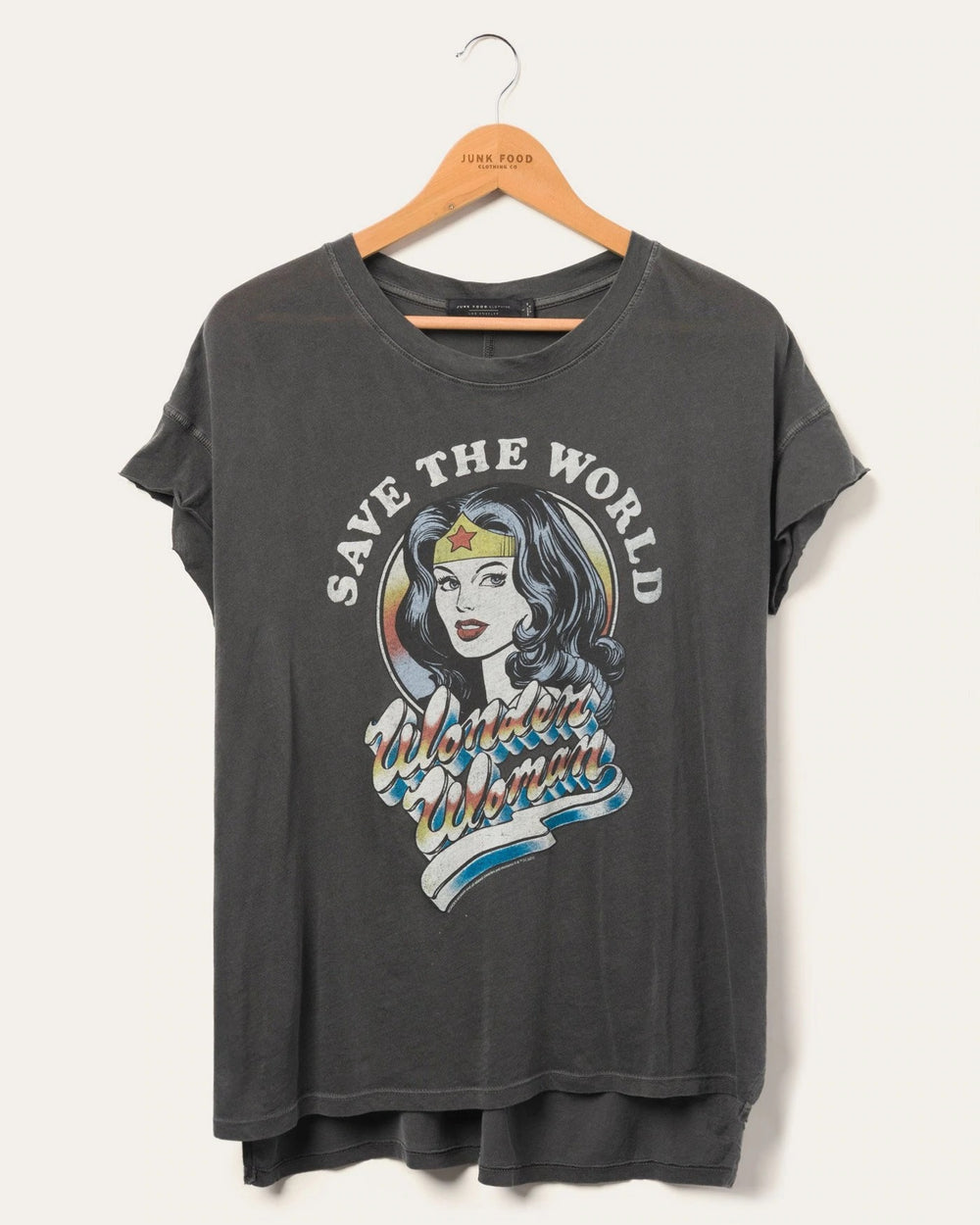 WONDER WOMAN SAVES THE WORLD TEE - Kingfisher Road - Online Boutique